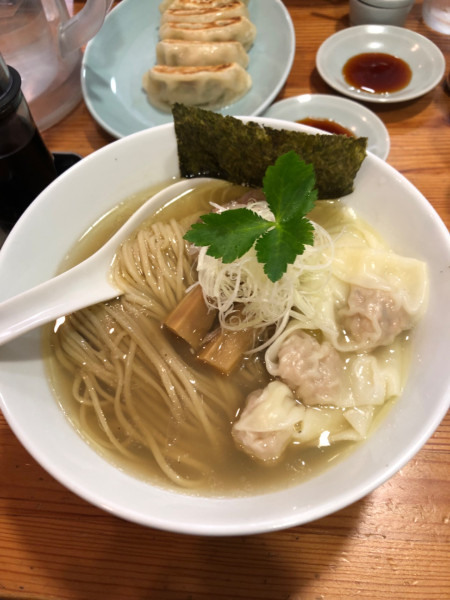 「海老わんたん蛤塩そば」@アメノオトの写真