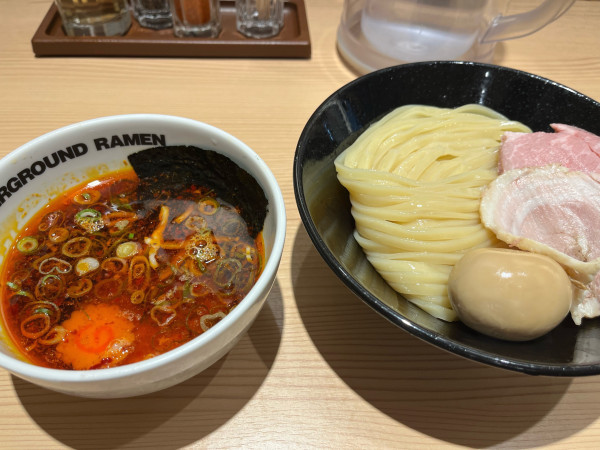 「特製辛つけめん　ライト」@頑者 UNDERGROUND RAMEN 川越駅店の写真