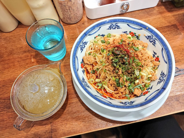 「汁なし担々麺 (ムール貝スープ付き)」@無冠 阿佐ヶ谷の写真