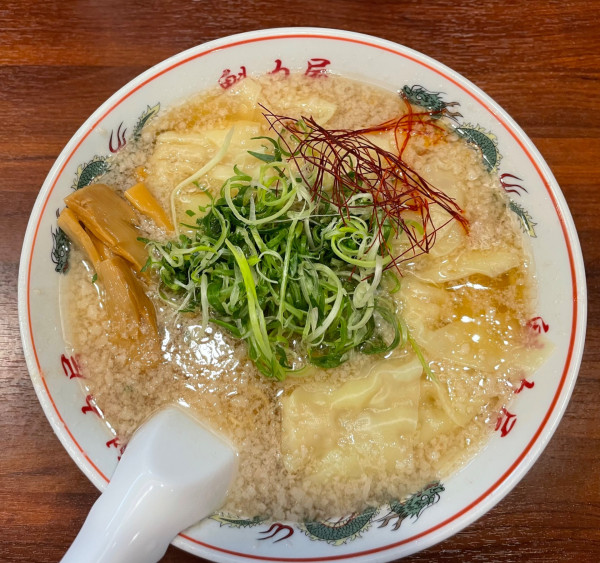 「旨塩九条ねぎ雲呑麺」@ラーメン魁力屋 府中白糸台店の写真