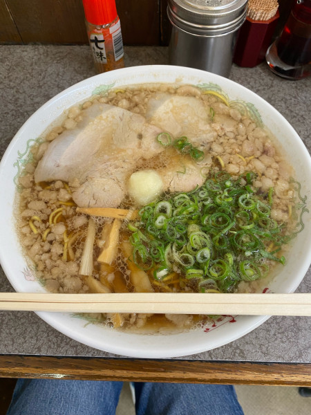 「中華そば大盛脂マシマシニンニクトッピング」@つたふじ 福山支店の写真