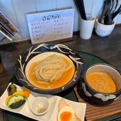 甘海老の冷やしつけ麺~のりさんトマト水にひたして~