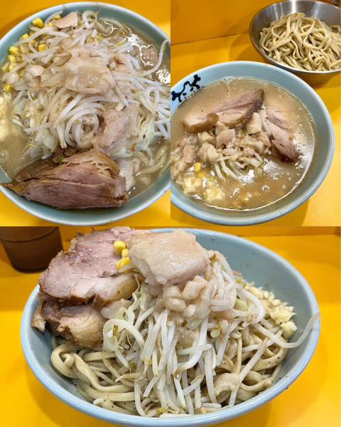 「1杯目 なみのりつけ麺 2杯目 なみのりつけ味 3杯目 なみのり」@ラーメン二郎 八王子野猿街道店2の写真