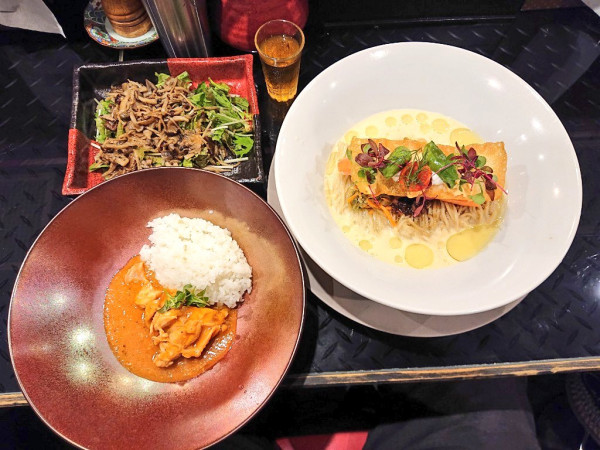 「【限定】冷製とうもろこしtoプレリゴサーモンtoトリュフ」@トーキョーニューミクスチャーヌードル 八咫烏 CHIKARABOの写真