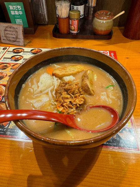 「北海道味噌野菜らーめん」@麺場 田所商店 川崎大師店の写真