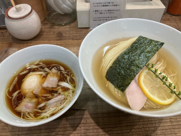 「味玉昆布水つけ麺　醤油　大　1290円」@3931WORKS.の写真