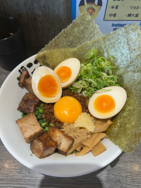 「全部乗せ台湾まぜそば+白米（1350+250）」@麺屋こころ 蕨店の写真