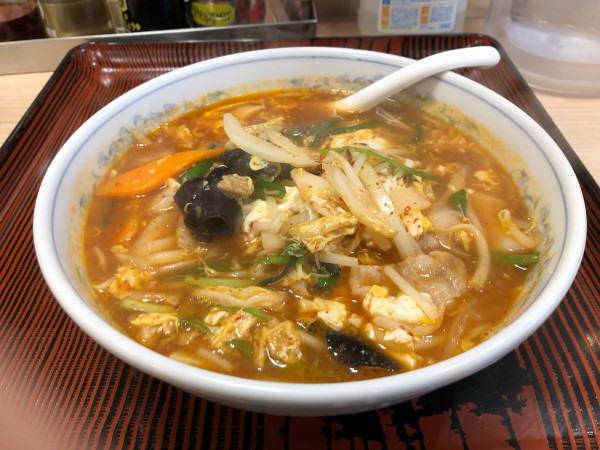 「旨辛菜麺」@ぎょうざの満洲 東長崎南口店の写真