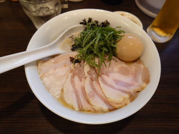 「特製サバと大葉のそば冷やし」@麺や でこの写真