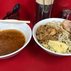 トマトつけ麺大 野菜抜き ニンニクアブラ