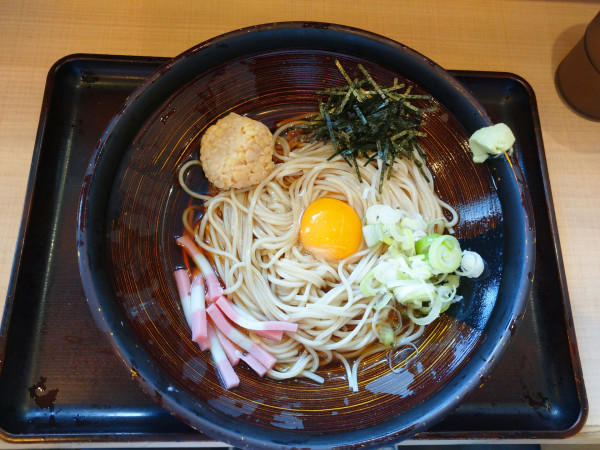 「納豆そば（660円）」@生そば 玉川 錦糸町駅前プラザビル店の写真