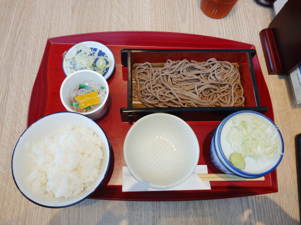 「朝食セット(納豆)【650円】」@そばじ アトレ川崎店の写真