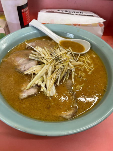 「ネギミソチャーシュー(1150円)＋大盛り(200円)」@ラーメンショップ 玉川店の写真