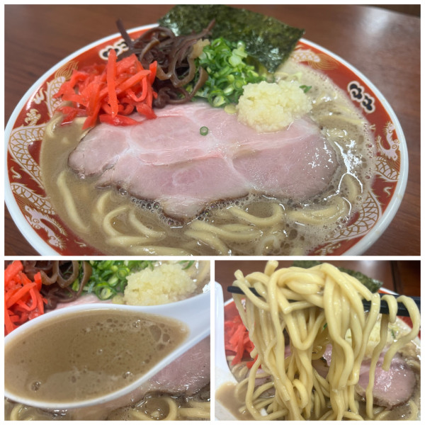 「濃厚ラーメン1000円太麺大盛り」@ラーメンかなやの写真