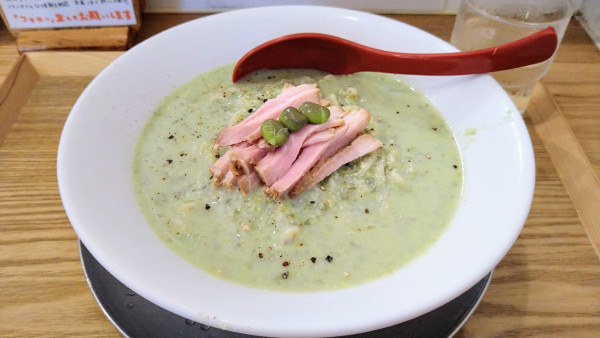 「【限定】だだちゃ豆の冷やし麺(中)」@麺や 七彩 八丁堀店の写真