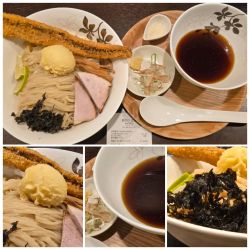 （限定）穴子１本フライ冷やしだしつけそば