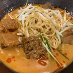 期間限定冷し担々麺+オープンチラシ味噌漬けメンマ