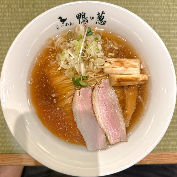 「鴨らーめん」@らーめん 鴨to葱 渋谷店の写真