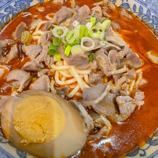 「泡漬け唐辛子と砂肝麺 760円」@手作りラーメン パンダの写真
