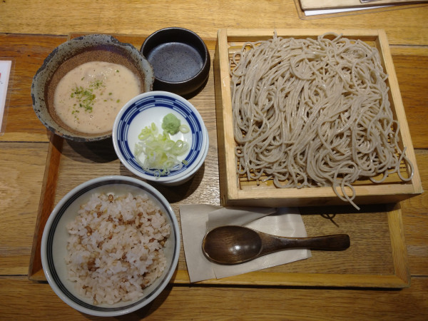 「自然薯麦とろとお蕎麦のセット（1,280円）」@じねんじょ庵 武蔵小杉店の写真