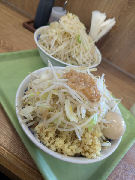 「ラーメン　野菜トリプル」@ジャンクガレッジ 太田店の写真