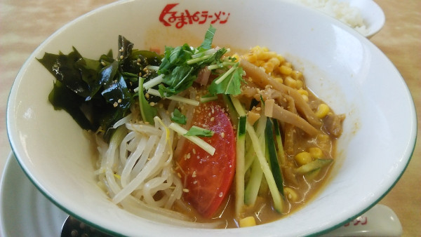 「冷やし味噌 950円」@くるまやラーメン 妙典店の写真