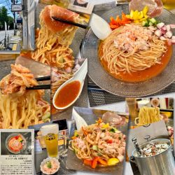 【8月限定】ガスパチョ風冷製蟹そば1000円＋生ビール＋蟹