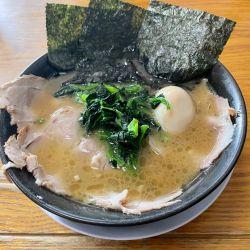 ほうれんそうチャーシューメンセット¥1,140+味玉サービス