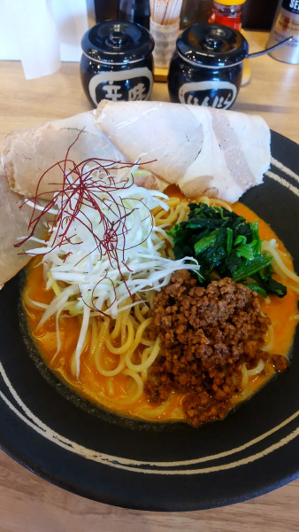 「冷やし担々麺+小ライス」@らーめん ぶる麺の写真