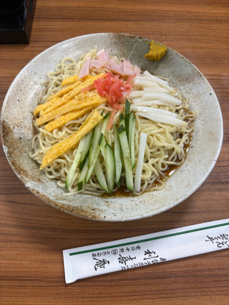 「冷やし中華850円+大盛り100円」@利喜庵の写真