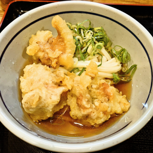 「冷『並』とり天ぶっかけ」@おにやんま 日暮里店の写真