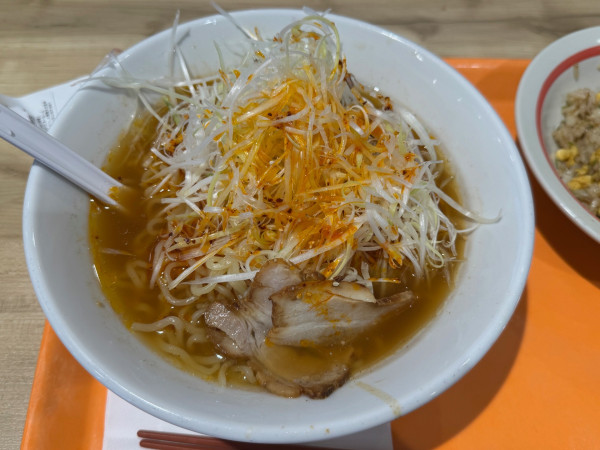 「ねぎらーめん　麺大盛り」@幸楽苑 レイクウォーク岡谷店の写真