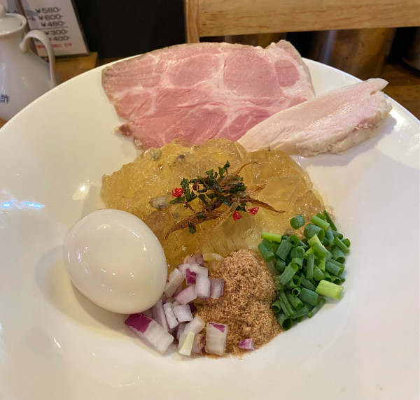 「宍道湖しじみのジュレと夏油の和えそば(塩で)￥1280」@麺庵 小島流の写真