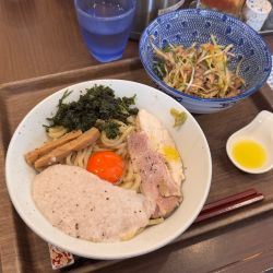 【夏季限定】冷やしとろろ玉子まぜそば＋ネギチャーシュー
