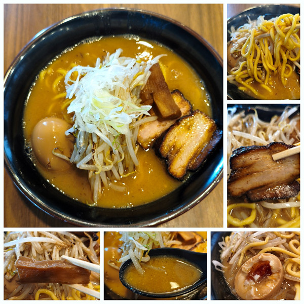 「味玉味噌らーめん＋半らいす＝¥1140」@味噌らーめん屋 ちょりんの写真