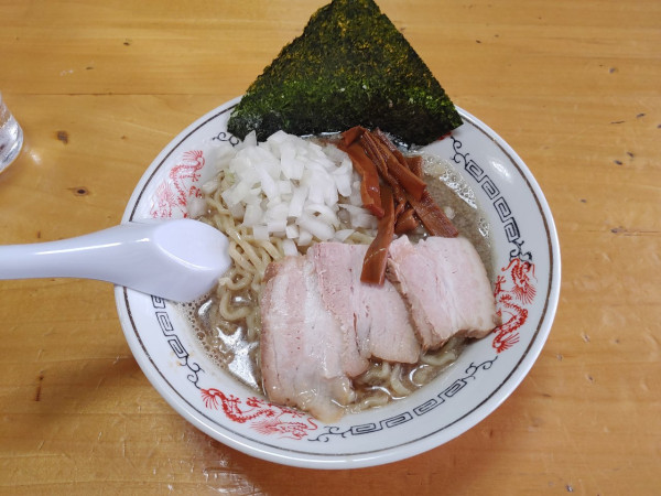 「背脂煮干中華　和え玉　900+300円」@福島屋の写真