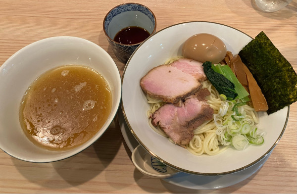 「つけそば塩　 味付け玉子 Beer」@らーめん3000の写真