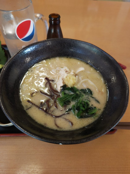 「生姜鶏白湯ラーメン(980円)」@お食事処 ごちそう屋 昭島店の写真