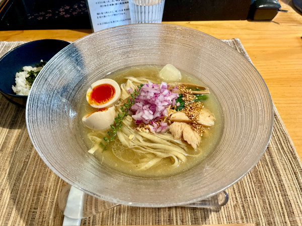 「味玉冷やし煮干らぁ麺お茶漬けセット+チャーシュー3種盛ハーフ」@麺屋 さくら井の写真