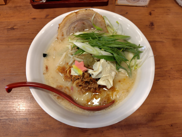 「京都雅味噌らーめん〜西京味噌仕立て〜1078円（期間限定）」@麺場 田所商店 鳥取店の写真