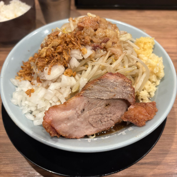 「汁なし+ライス」@俺の生きる道 上野店の写真