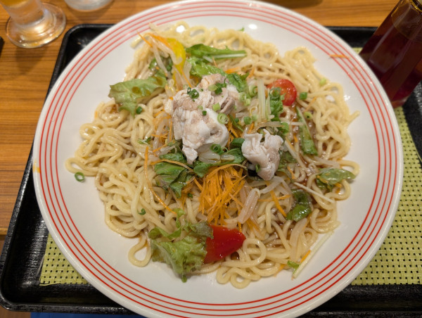 「豚しゃぶ冷やしめん」@長崎ちゃんぽん リンガーハット 足立西新井店の写真