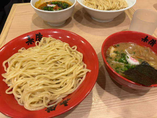 「豚鶏つけめん (中盛り)」@赤備の写真