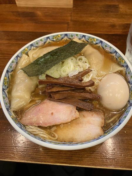 「雲呑味玉ラーメン」@奈つやの中華そばの写真