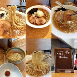『冷たい塩にぼしらーめん(ブラックペッパー麺￥850)』