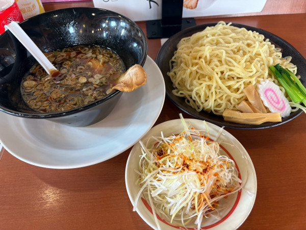 「【期間限定】メガつけ麺990円、ネギ130円」@幸楽苑 水戸石川店の写真