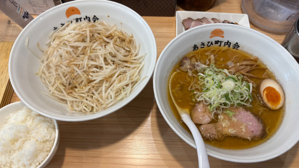 「20年前恋した〜味噌ラーメン+もやし+チャーシューライス」@あさひ町内会の写真