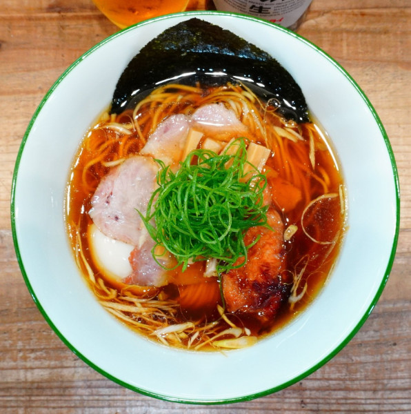 「味玉醤油そば＋味玉＋ビール中瓶」@3931WORKS.の写真