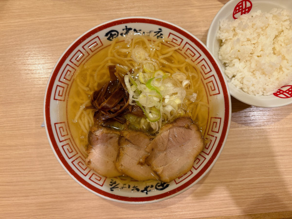 「【夏季限定】冷やかけ中華そば:900円、小ライス:150円」@中華そば専門 田中そば店 武蔵境店の写真