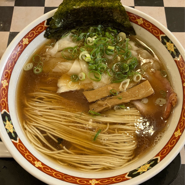 「わんたんそば1320円」@麺や食堂 本店の写真
